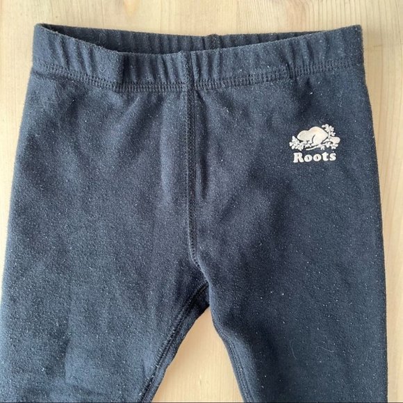 Roots Toddler Skinny Jogger Sweat Pants Black 2T - Picture 3 of 6